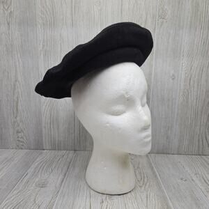 Vintage Swedish Military Hat Beret‎ 57 Wool Uniform 1967
